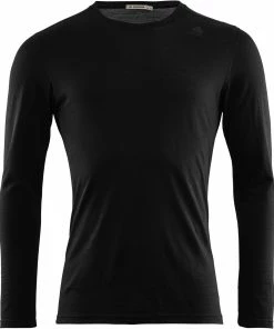 Aclima LightWool Maillot de corps à manches longues Homme, noir