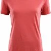 Aclima LightWool T-shirt manches courtes Femme, rouge -Sous-vêtements Soldes aclima lightwool ss t shirt women baked apple 1