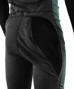 Aclima WarmWool Combinaison 3/4 Homme, gris/noir -Sous-vêtements Soldes aclima warmwool 3 4 overall men marengo jet black green gables 3