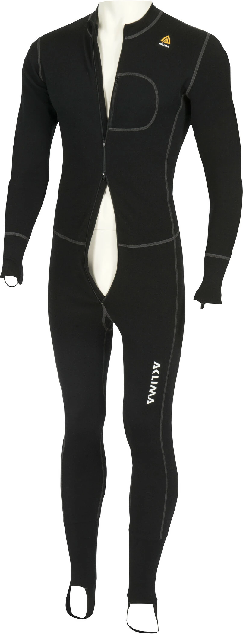 Aclima WarmWool Combinaison, noir 4 Aclima WarmWool Combinaison, noir – Image 2