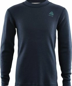 Aclima WarmWool Shirt Col Ras-Du-Cou Enfant, bleu