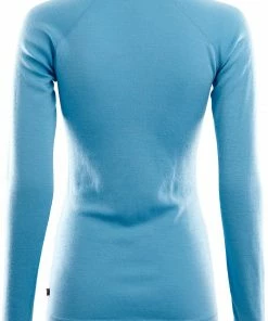 Aclima WarmWool Shirt Col Ras-Du-Cou Femme, bleu -Sous-vêtements Soldes aclima warmwool crew neck shirt women azure blue 2