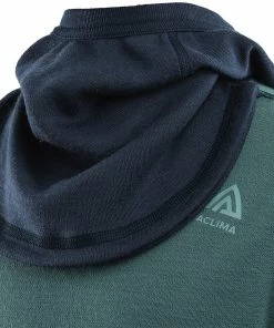 Aclima WarmWool Sweat à capuche Enfant, bleu -Sous-vêtements Soldes aclima warmwool hood sweater kids north atlantic navy blazer reef waters 4