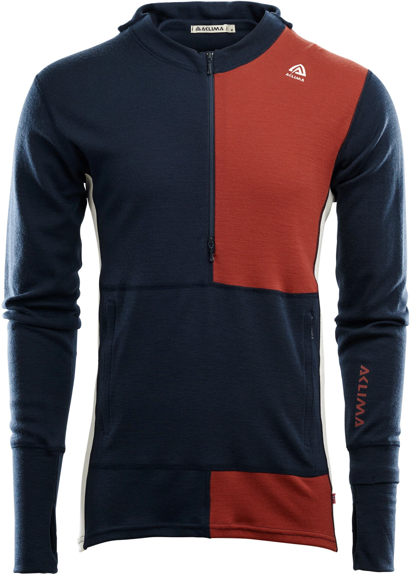 Aclima WarmWool Sweat À Capuche Avec Zip Homme, noir/vert 3 Aclima WarmWool Sweat À Capuche Avec Zip Homme, noir/vert