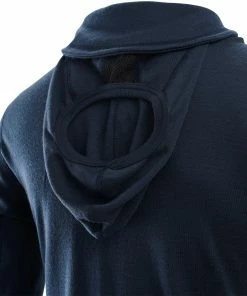 Aclima WarmWool Sweat À Capuche Avec Zip Homme, noir/rouge -Sous-vêtements Soldes aclima warmwool hood sweater with zip men navy blazer red ochre nature 3