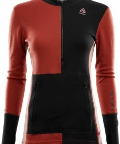 Aclima WarmWool Sweat À Capuche Avec Zip Femme, bleu