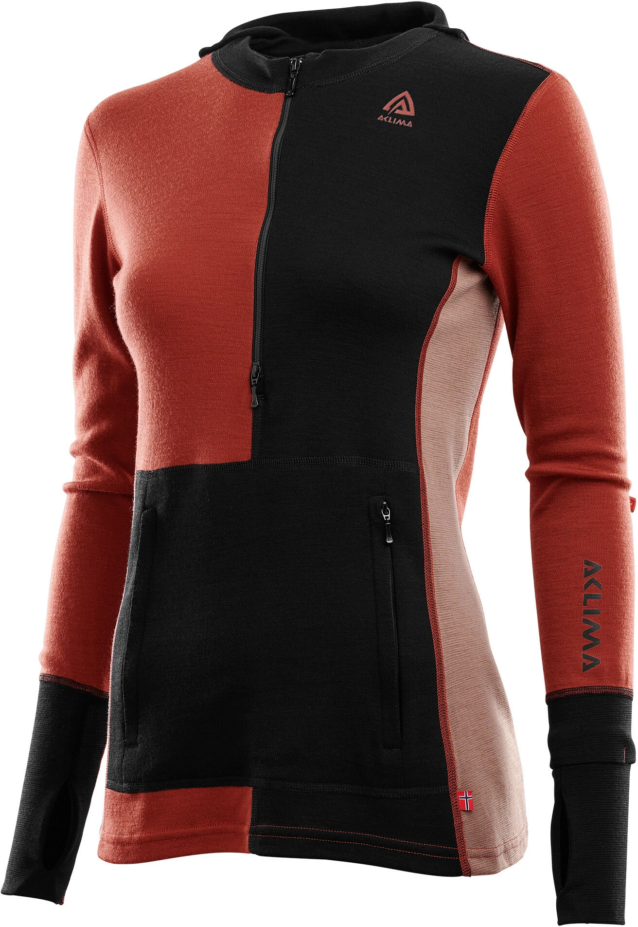 Aclima WarmWool Sweat À Capuche Avec Zip Femme, vert 4 Aclima WarmWool Sweat À Capuche Avec Zip Femme, vert – Image 2