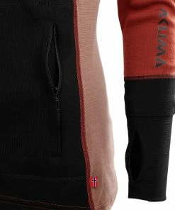 Aclima WarmWool Sweat À Capuche Avec Zip Femme, vert 13 Aclima WarmWool Sweat À Capuche Avec Zip Femme, vert -Sous-vêtements Soldes aclima warmwool hood sweater with zip women jet black red ochre cognac 6