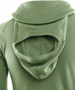 Aclima WarmWool Sweat À Capuche Femme, bleu -Sous-vêtements Soldes aclima warmwool hood sweater women dill cognac nature 6 2