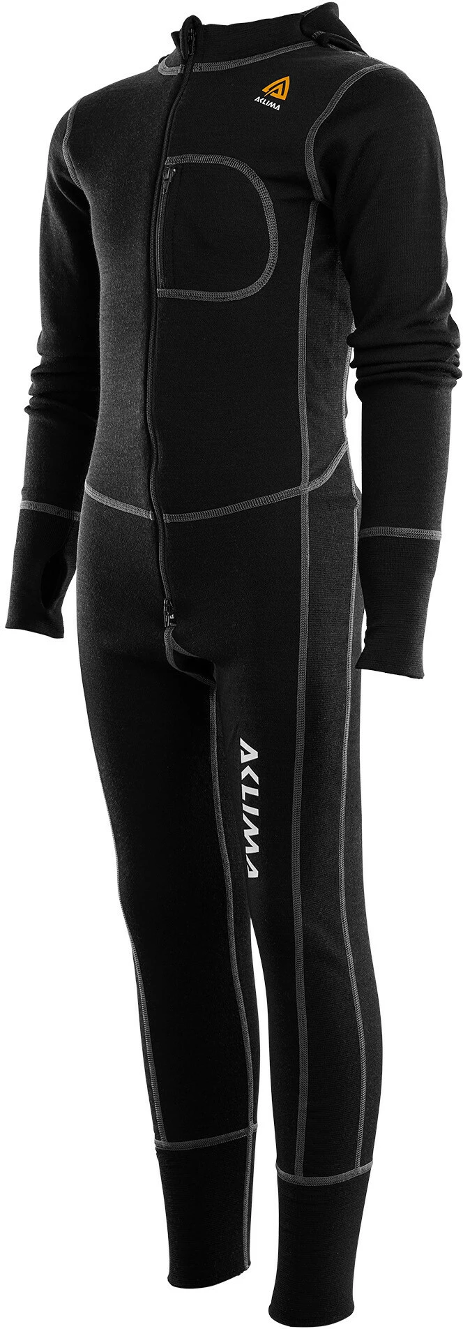 Aclima WarmWool Combinaison Enfant, bleu 4 Aclima WarmWool Combinaison Enfant, bleu – Image 2