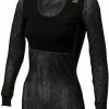 Aclima WoolNet T-shirt Manches longues Col ras-du-cou Femme, noir -Sous-vêtements Soldes aclima woolnet alusvaatteet naiset jet black 1