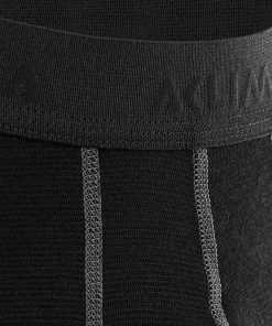 Aclima WoolNet Short long Homme, noir -Sous-vêtements Soldes aclima woolnet long shorts men jet black 3