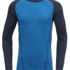 Devold Duo Active Shirt Enfant, bleu -Sous-vêtements Soldes devold duo active shirt kids skydiver evening 1