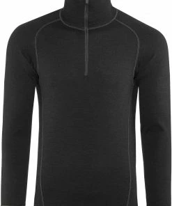Devold Duo Active Sweat-shirt Col roulé avec Zip Homme, Bleu pétrole