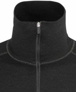 Devold Duo Active Sweat-shirt Col roulé avec Zip Homme, noir -Sous-vêtements Soldes devold duo active vaelikerros miehet black 4 2