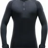 Devold Expedition Sweat-shirt Col roulé avec Zip Homme, bleu/noir