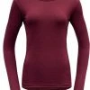 Devold Jakta Sweat à manches longues Femme, rouge -Sous-vêtements Soldes devold jakta ls shirt women beetroot 1