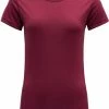 Devold Jakta T-Shirt Col Ras-Du-Cou Femme, rouge
