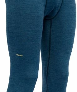 Devold Kvitegga Caleçons Longs 3/4 Homme, bleu -Sous-vêtements Soldes devold kvitegga 3 4 long johns men ink 2