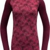 Devold Kvitegga Cross Neck Shirt Women, bleu -Sous-vêtements Soldes devold kvitegga cros neck shirt women beetroot 1