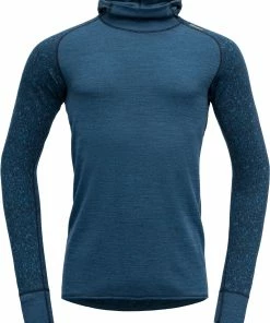 Devold Kvitegga Sweat à capuche Homme, Bleu pétrole