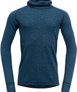 Devold Kvitegga Sweat à capuche Homme, vert -Sous-vêtements Soldes devold kvitegga hoodie men flood 2