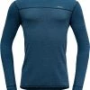 Devold Kvitegga T-shirts manches longues Homme, bleu -Sous-vêtements Soldes devold kvitegga ls shirt men blue 1