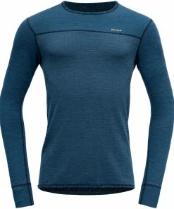 Devold Kvitegga T-shirts manches longues Homme, bleu