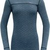 Devold Kvitegga T-shirts manches longues Femme, bleu