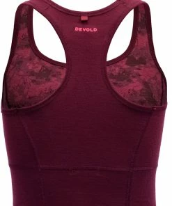 Devold Kvitegga Soutien-gorge de sport Femme, rouge -Sous-vêtements Soldes devold kvitegga sport bra women beetroot 3 1