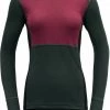 Devold Lauparen Sweat à manches longues Femme, noir -Sous-vêtements Soldes devold lauparen ls shirt women beetroot woods ink 1 1