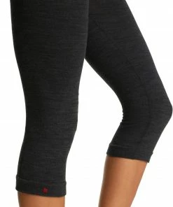 Falke Wool-Tech Collants 3/4 Femme, noir -Sous-vêtements Soldes falke wool tech 3 4 tights women black 4