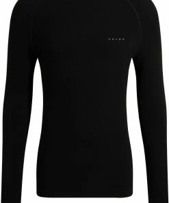 Falke Wool Tech Light T-shirts manches longues Homme, noir