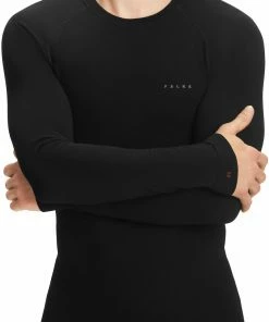 Falke Wool Tech Light T-shirts manches longues Homme, noir -Sous-vêtements Soldes falke wool tech light longsleeve shirt men black 3