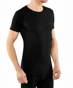 Falke Wool Tech Light T-Shirt À Manches Courtes Homme, noir