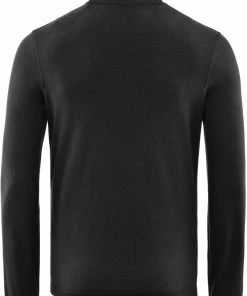 Föhn Merino Couche de base à manches longues zip Homme, bleu -Sous-vêtements Soldes foehn merino long sleeve zip baselayer shirt men black 3