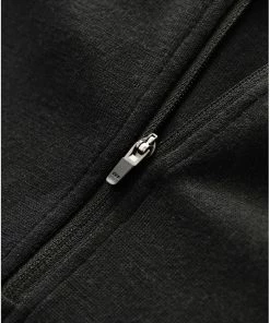 Föhn Merino Couche de base à manches longues zip Homme, bleu -Sous-vêtements Soldes foehn merino long sleeve zip baselayer shirt men black 4