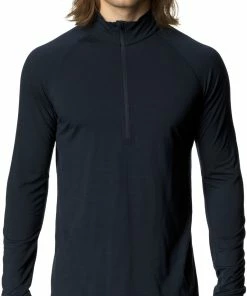 Houdini Desoli Couche de base légère à demi-zip Homme, bleu