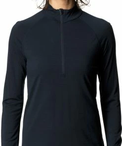 Houdini Desoli Couche de base légère à demi-zip Femme, bleu