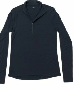 Houdini Desoli Couche de base légère à demi-zip Femme, bleu -Sous-vêtements Soldes houdini desoli light half zip baselayer women blue illusion 4
