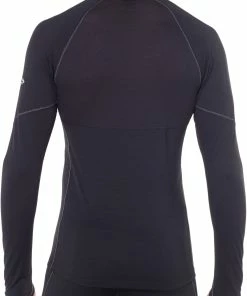 Icebreaker 150 Zone Haut À Col Ras-Du-Cou À Manches Longues Homme, noir -Sous-vêtements Soldes icebreaker 150 zone alusvaatteet miehet black mineral 3 1