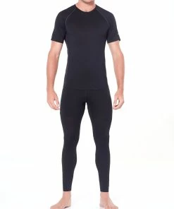 Icebreaker 150 Zone T-shirt Col ras-du-cou Homme, noir -Sous-vêtements Soldes icebreaker 150 zone alusvaatteet miehet black mineral 4