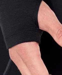 Icebreaker 150 Zone Haut À Col Ras-Du-Cou À Manches Longues Homme, noir -Sous-vêtements Soldes icebreaker 150 zone alusvaatteet miehet black mineral 5 1