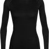 Icebreaker 150 Zone T-shirt manches longues à col ras-du-cou Femme, rouge -Sous-vêtements Soldes icebreaker 150 zone alusvaatteet naiset black mineral 1 2