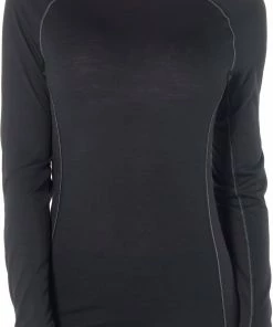 Icebreaker 150 Zone T-shirt manches longues à col ras-du-cou Femme, noir -Sous-vêtements Soldes icebreaker 150 zone alusvaatteet naiset black mineral 2