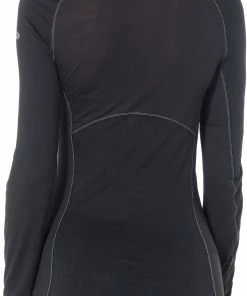 Icebreaker 150 Zone T-shirt manches longues à col ras-du-cou Femme, noir -Sous-vêtements Soldes icebreaker 150 zone alusvaatteet naiset black mineral 3
