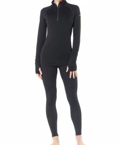 Icebreaker 150 Zone Haut À Manches Longues À Fermeture Éclair Torse Femme, rose -Sous-vêtements Soldes icebreaker 150 zone alusvaatteet naiset black mineral 4 3