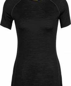 Icebreaker 150 Zone Haut à col ras-du-cou à manches courtes Femme, noir