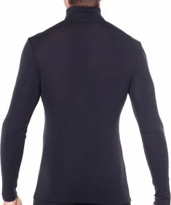 Icebreaker 175 Everyday Haut À Manches Longues À Fermeture Éclair Torse Homme, noir -Sous-vêtements Soldes icebreaker 175 everyday alusvaatteet miehet black 3 1