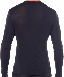 Icebreaker 175 Everyday Haut À Col Ras-Du-Cou À Manches Longues Homme, bleu -Sous-vêtements Soldes icebreaker 175 everyday alusvaatteet miehet black 3 8